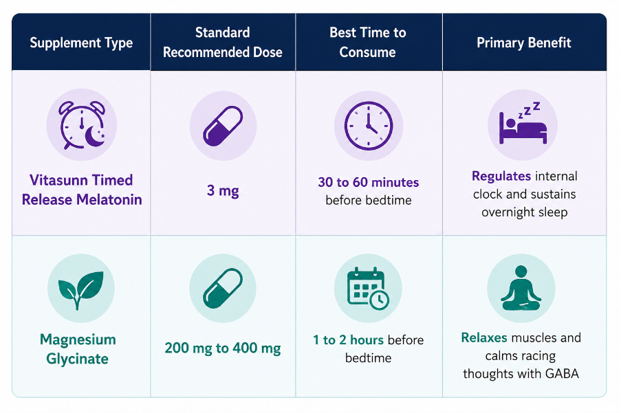 Magnesium Melatonin combination